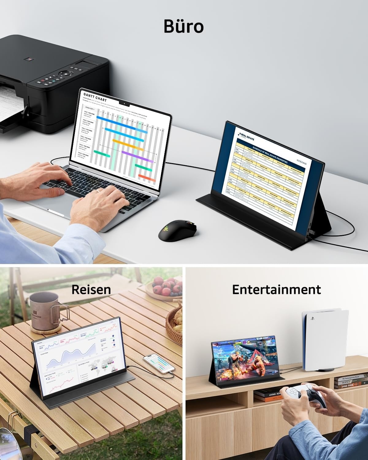 Tragbarer 15,6 Zoll Full HD Monitor - 34% Rabatt auf dieses Ausgepackt-Modell