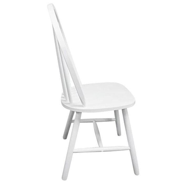 Vidaxl Esszimmerstühle 2er-Set aus Kautschukholz, Weiß - 35% Rabatt