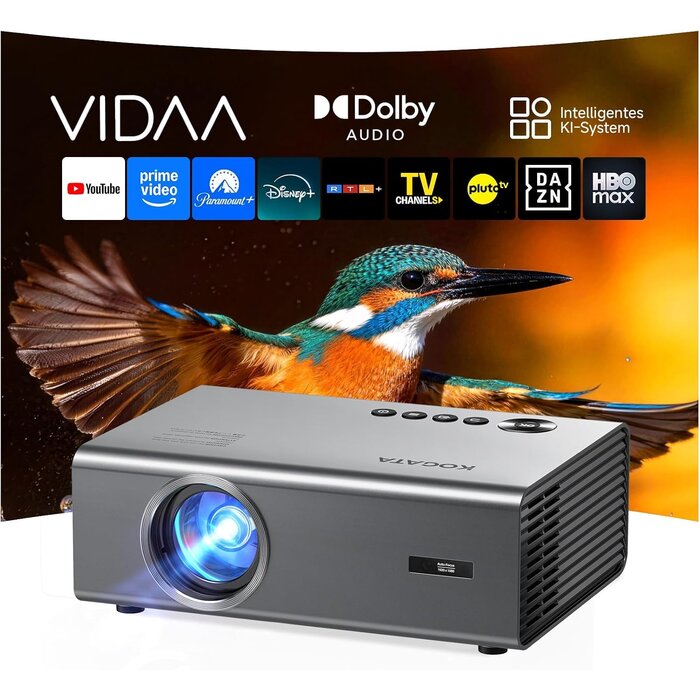4K Smart Beamer mit VIDAA, 1300 ANSI Lumen, Autofokus - 35% Rabatt