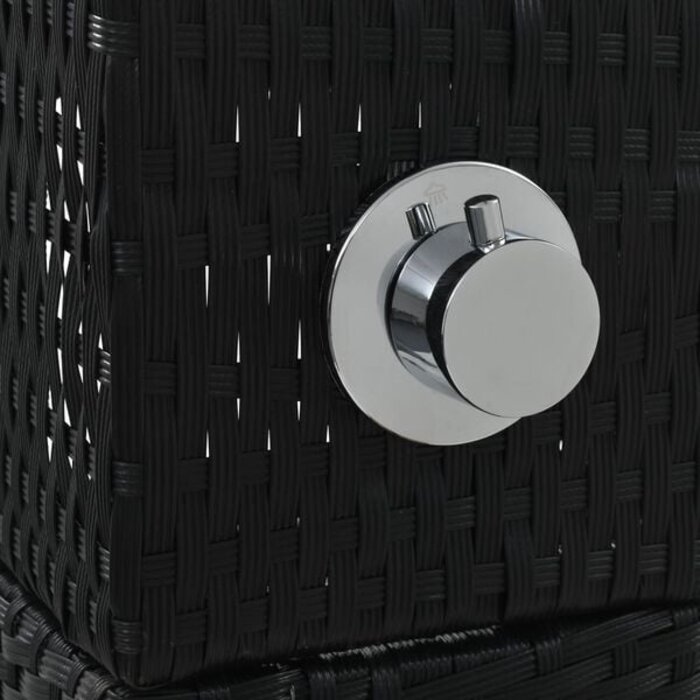 Vidaxl Exklusive Gartendusche aus Poly-Rattan & WPC - 35% Rabatt