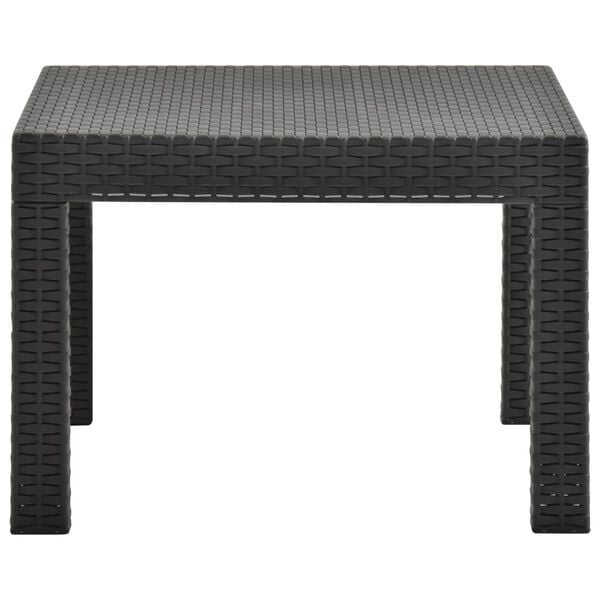 Vidaxl Gartentisch in Rattan-Optik Anthrazit 58x58x41 cm - 33% Rabatt