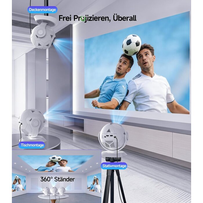 Magcubic Tragbarer 4K Mini-Beamer HY300F mit Android 14 - 34% Rabatt