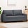 Edles 2-Sitzer Sofa Samt Dunkelgrau 140 cm - 35% Rabatt