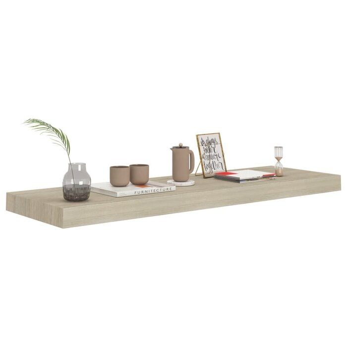 Vidaxl Schwebendes Wandregal Eichenoptik 80x23,5 cm - 31% Rabatt