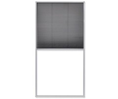 Vidaxl Plissee-Insektenschutz 80x160 cm Aluminium weiß - 56% Rabatt