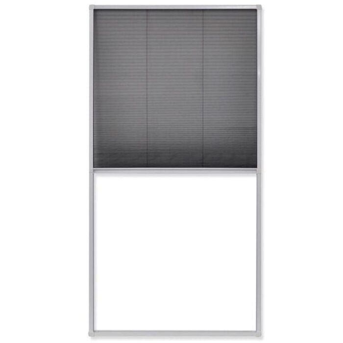 Vidaxl Plissee-Insektenschutz 80x160 cm, weißer Aluminiumrahmen - 34% Rabatt