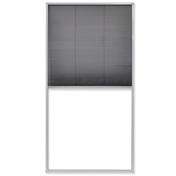 Vidaxl Plissee-Insektenschutz 80x160 cm, weißer Aluminiumrahmen - 34% Rabatt