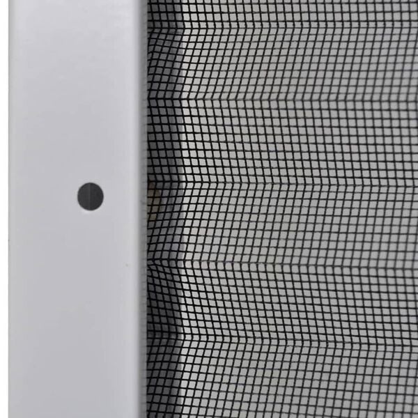 Vidaxl Plissee-Insektenschutz 80x160 cm, weißer Aluminiumrahmen - 34% Rabatt