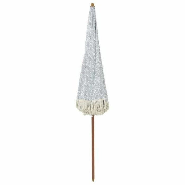 Vidaxl Strandparasol Grau/Weiß 205x205cm - 34% Rabatt