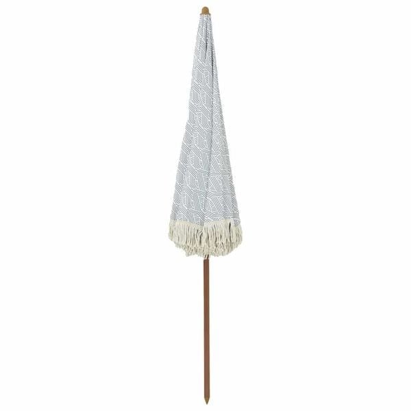 Vidaxl Strandparasol Grau/Weiß 205x205cm - 34% Rabatt