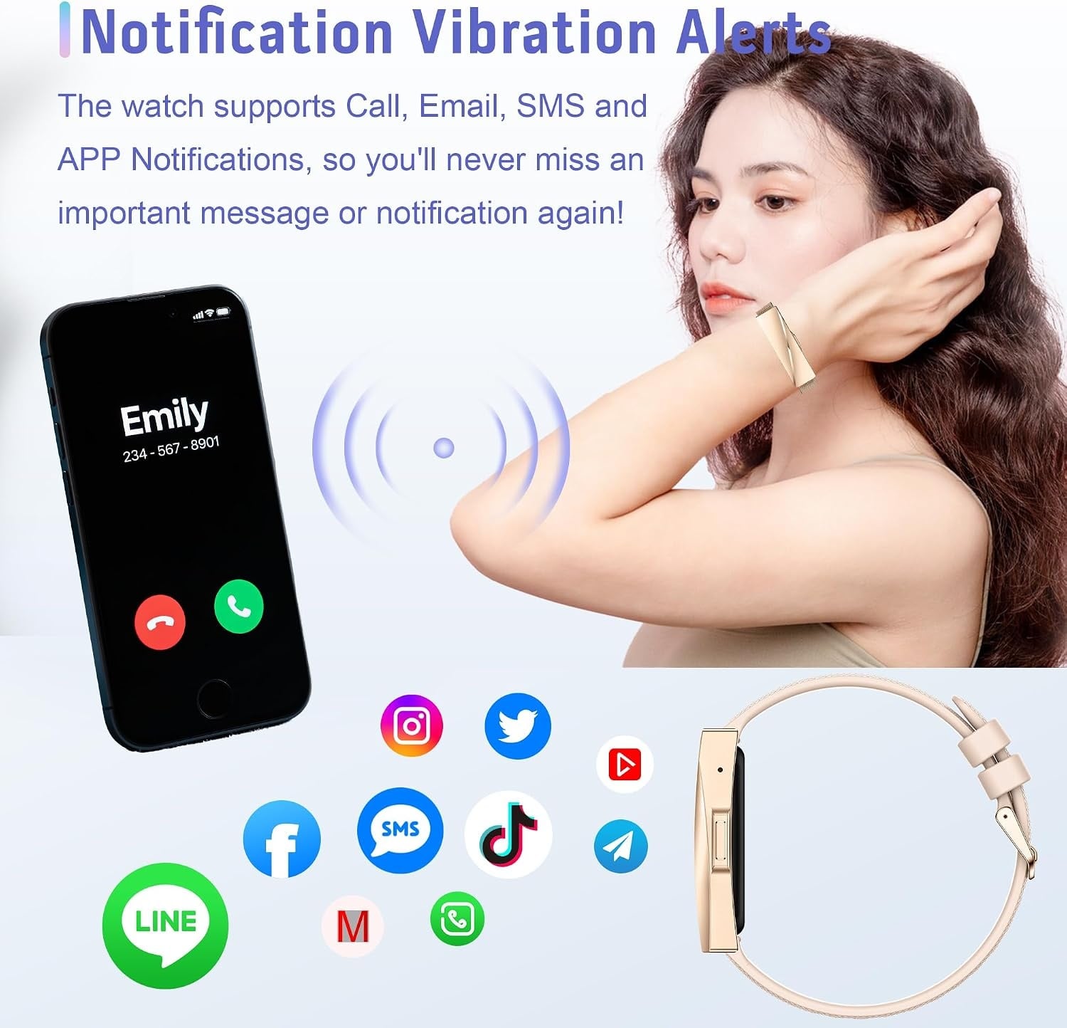 Fitness Smartwatch GPS - Gold - 170+ Sportmodi - 31% Rabatt