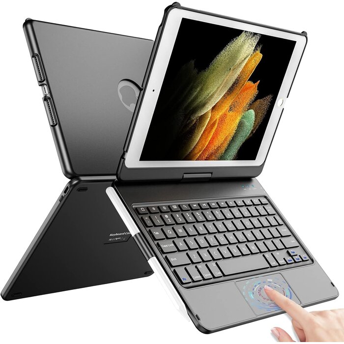 iPad Tastaturhülle 10,2 Zoll - 360° drehbar - QWERTZ - 32% Rabatt