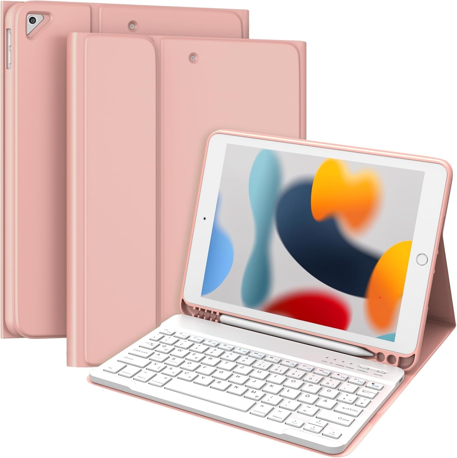 iPad Tastaturhülle 10,2 Zoll - 360° drehbar - QWERTZ - 32% Rabatt