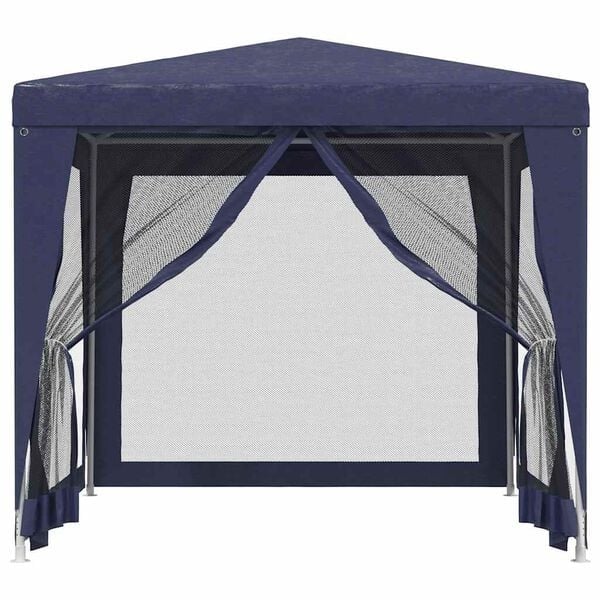 Vidaxl Partyzelt 250 x 250 cm mit Netz-Seitenwänden Blau - 34% Rabatt