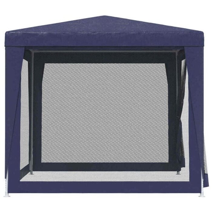 Vidaxl Partyzelt 250 x 250 cm mit Netz-Seitenwänden Blau - 34% Rabatt
