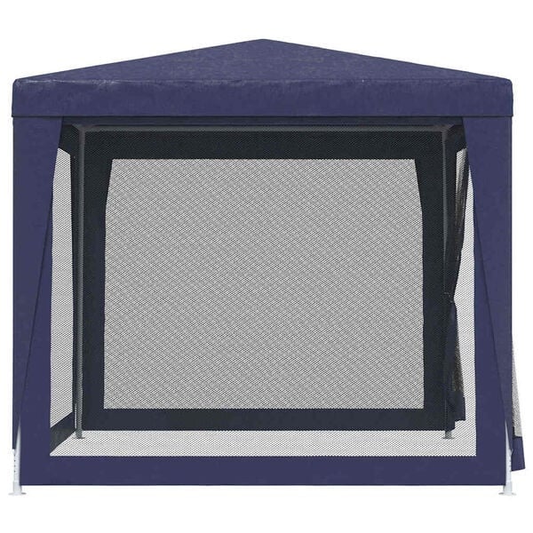 Vidaxl Partyzelt 250 x 250 cm mit Netz-Seitenwänden Blau - 34% Rabatt