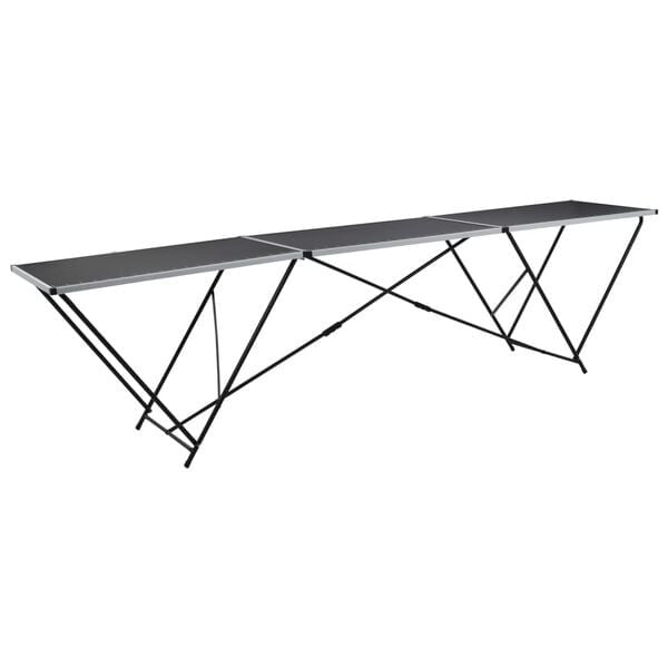 Vidaxl Klappbarer Tapeziertisch 300x60x78 cm Schwarz - 34% Rabatt