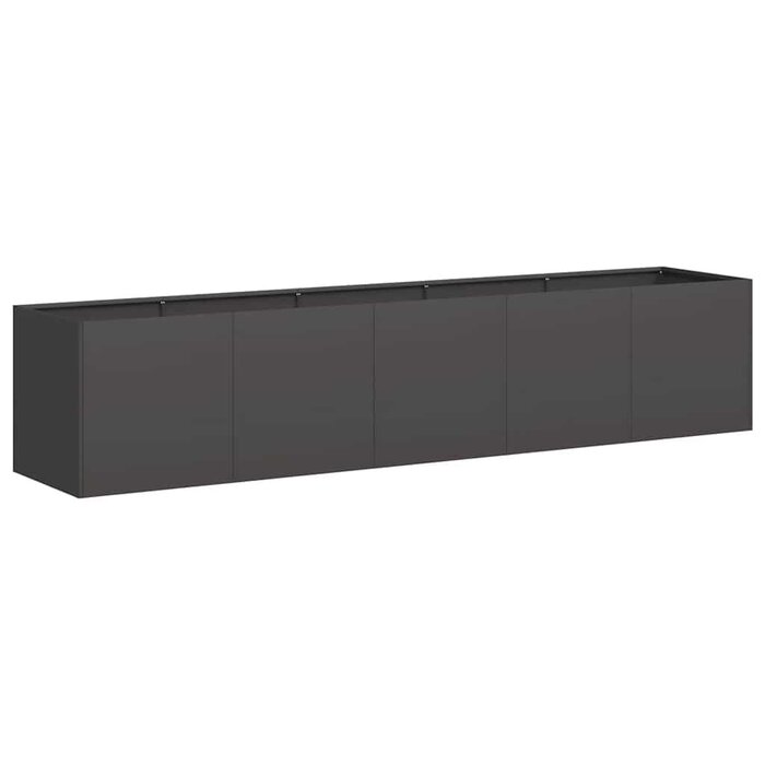 Vidaxl Pflanzkasten 200x40x40 cm Stahl Schwarz - 34% Rabatt