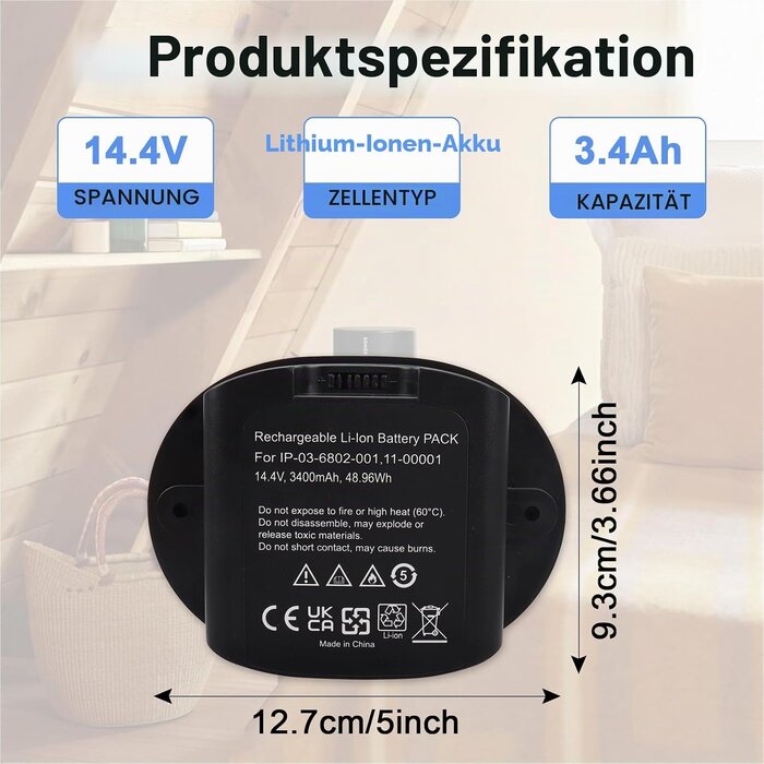 Ersatzakku für Sonos Move 14,4 V 3400 mAh - 34% Rabatt