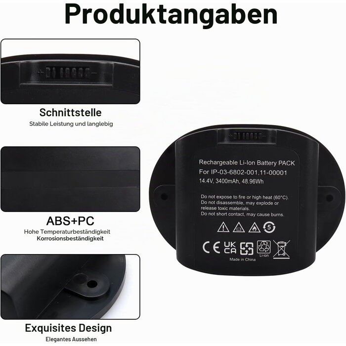 Ersatzakku für Sonos Move 14,4 V 3400 mAh - 34% Rabatt