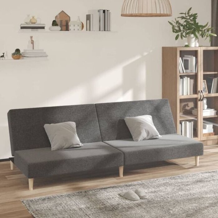 Vidaxl Schlafsofa 2-Sitzer Hellgrau - 35% Rabatt