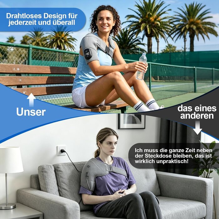 3-in-1 Schultermassagegerät mit Wärme & Vibration - 33% Rabatt