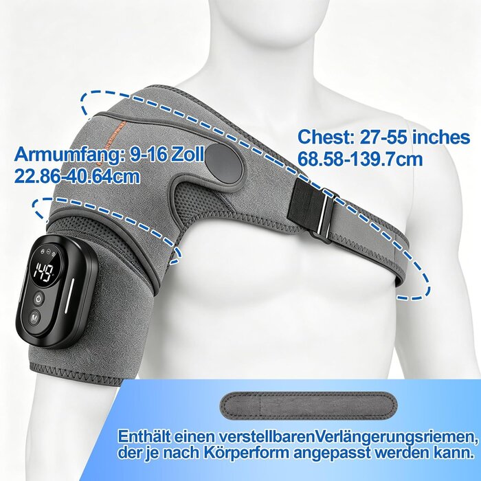 3-in-1 Schultermassagegerät mit Wärme & Vibration - 33% Rabatt