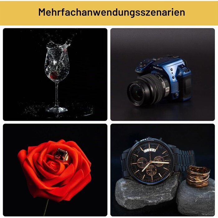 PVC Foto-Hintergrund Schwarz 120x240 cm - Jetzt 32% Rabatt sichern