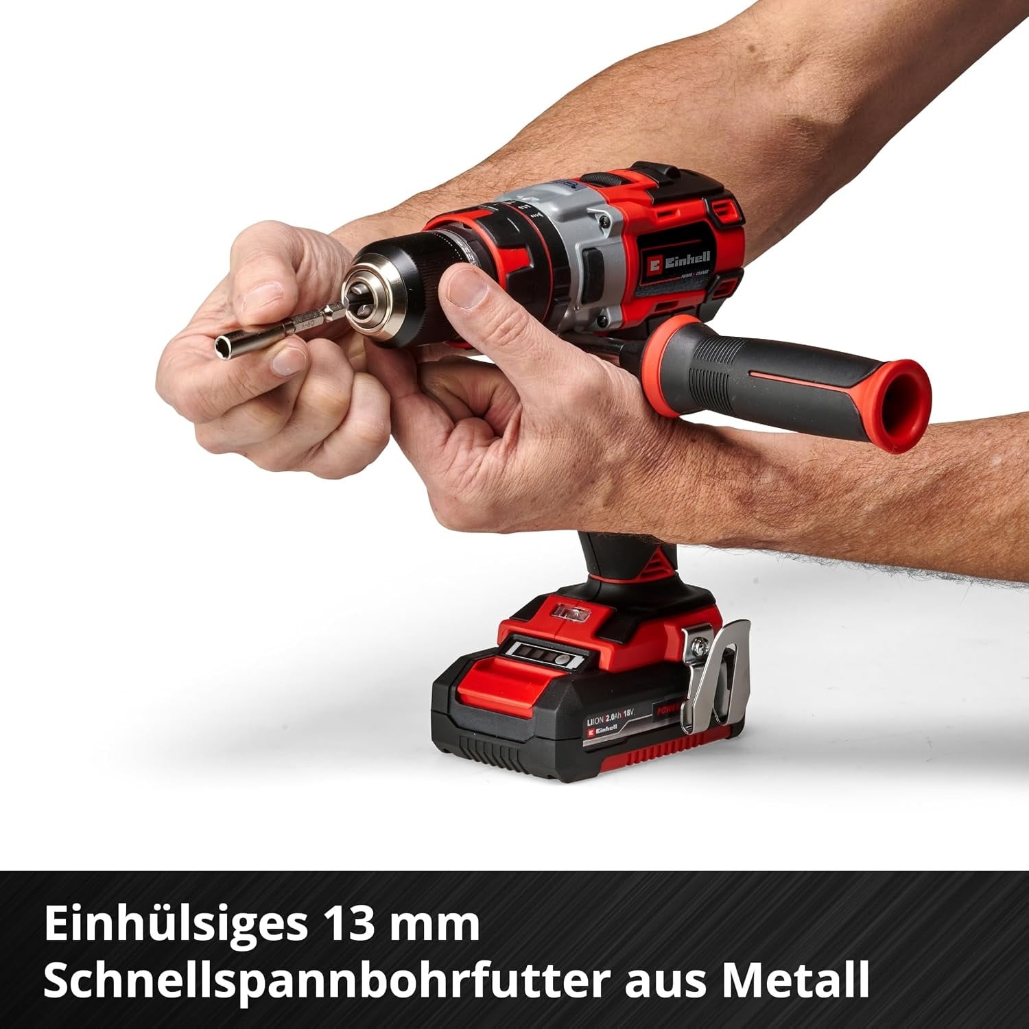 Bürstenloser Akku-Schlagbohrschrauber 18V Set, 2 Akkus & Koffer - 35% Rabatt
