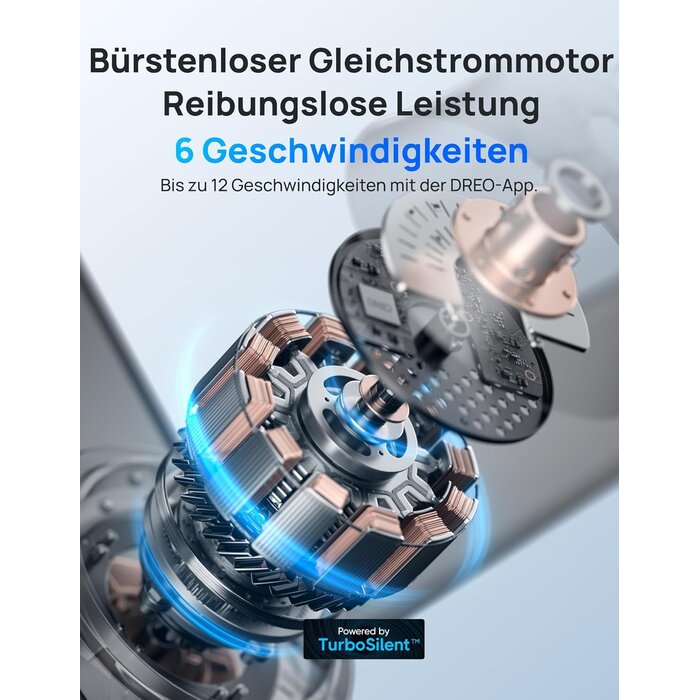 Intelligenter 132 cm Deckenventilator mit LED - Weiß - 35% Rabatt