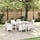 Eleganter Gartentisch Polyrattan Weiß 150x100cm - 35% Rabatt