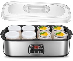 Joghurtbereiter 1440 ml mit 8 Gläsern, Temperatursteuerung - 49% Rabatt