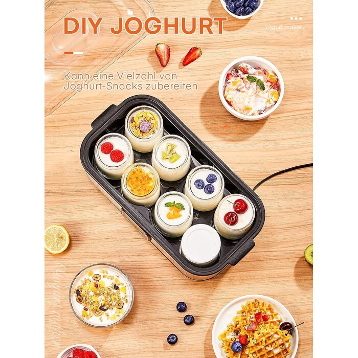 Joghurtbereiter 1440ml mit 8 Gläsern - 33% Rabatt