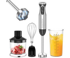 4-in-1 Stabmixer 1000W Edelstahl - 45% Rabatt