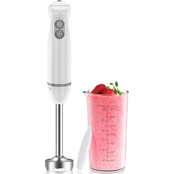 4-in-1 Stabmixer 1000W Set - 20 Geschwindigkeiten - Schwarz - 31% Rabatt