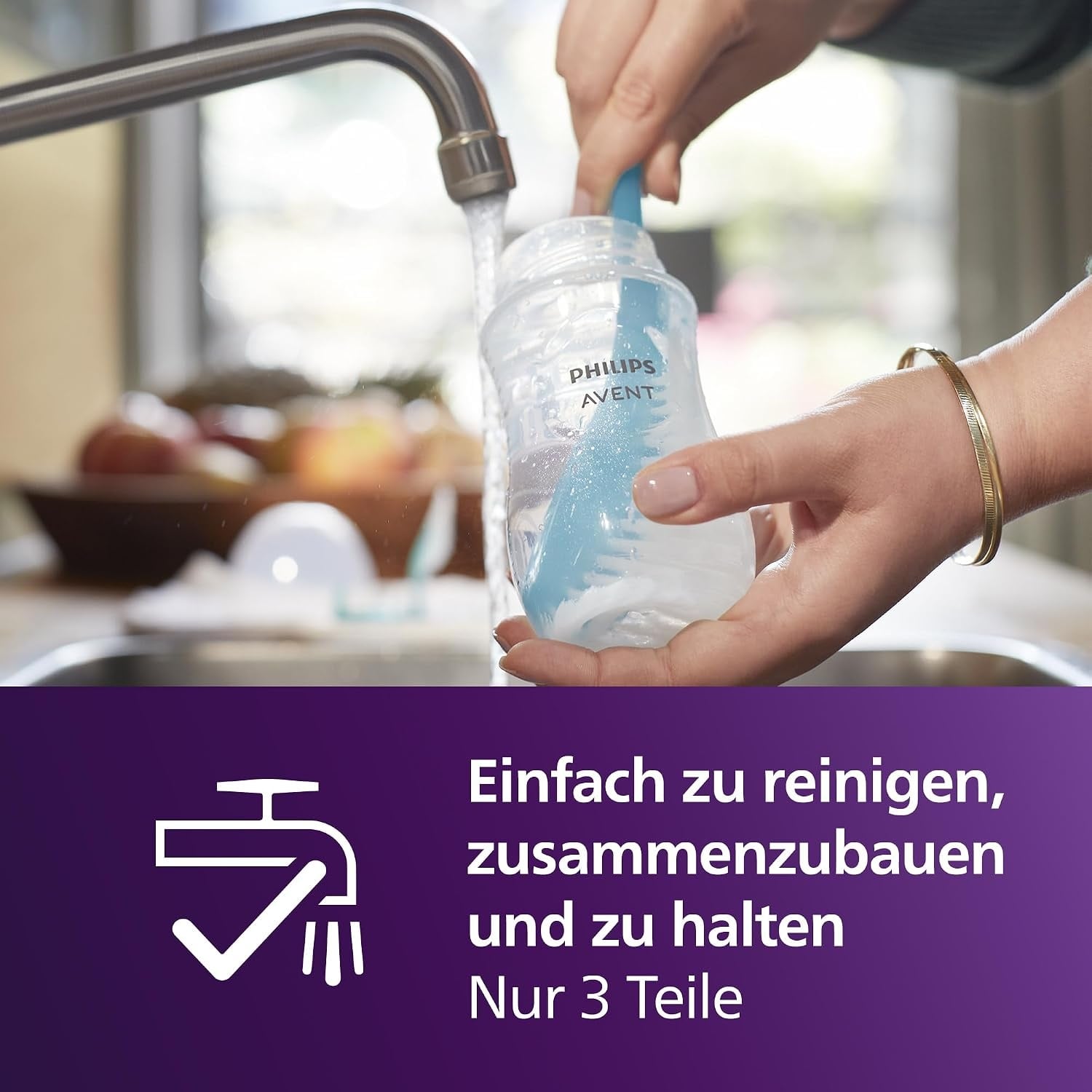 3er-Set Babyflaschen 260 ml Natural Response - 27% Rabatt - BPA-frei