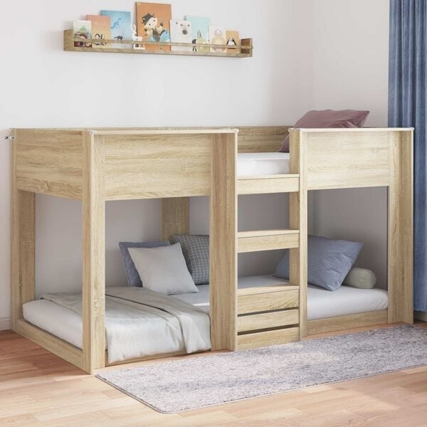 Vidaxl Bodenbettrahmen Sonoma Eiche 80x200 cm - 34% Rabatt