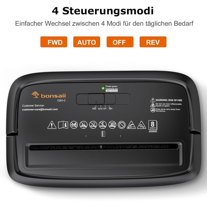 Aktenvernichter P-4 Partikelschnitt 16L, 8 Blatt - 32% Rabatt