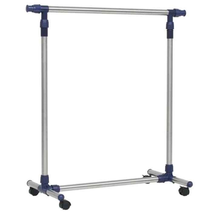 Vidaxl Höhenverstellbarer Kleiderständer Edelstahl, 165x150cm - 33% Rabatt