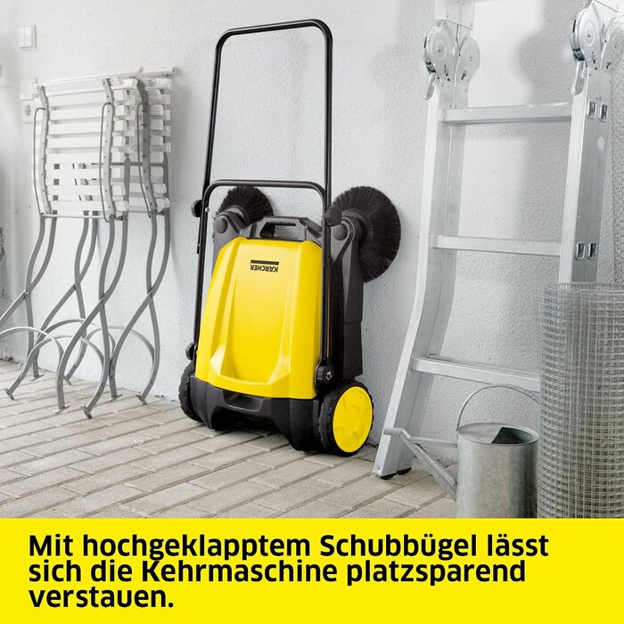 Kehrmaschine 2-in-1, 650 mm Arbeitsbreite - 35% Rabatt - Ausgepackt