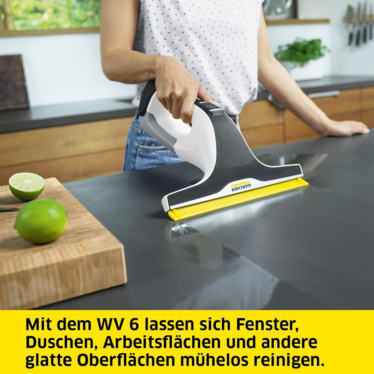 Fenstersauger WV 6 Plus - 34% Rabatt - 100 Min. Akku - 280 mm Saugdüse