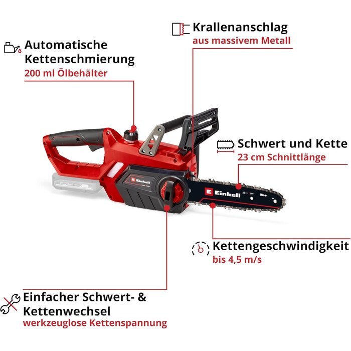 Einhell Akku-Kettensäge 23 cm Schwertlänge - 34% Rabatt auf Retourenware