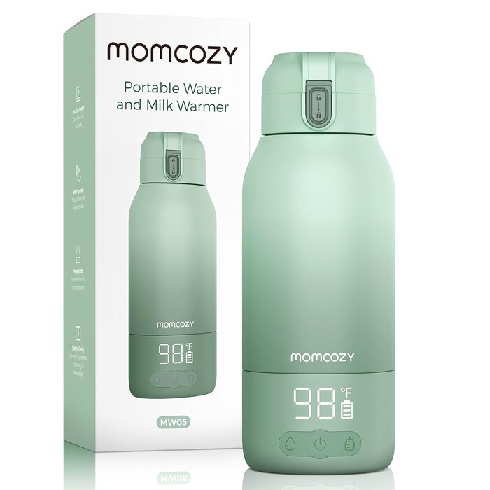 Mobiler 2-in-1 Flaschenwärmer 500ml - Farbverlauf Grün - 34% Rabatt