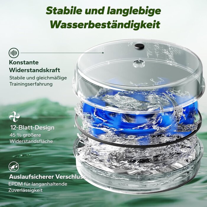 Wasser-Rudergerät aus Kautschukholz, zusammenklappbar - 30% Rabatt