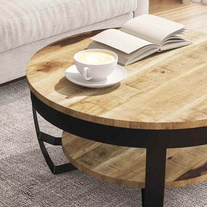 Vidaxl Couchtisch 65x32 cm Mangoholz Industrial Vintage - 34% Rabatt