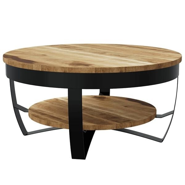Vidaxl Couchtisch 65x32 cm Mangoholz Industrial Vintage - 34% Rabatt