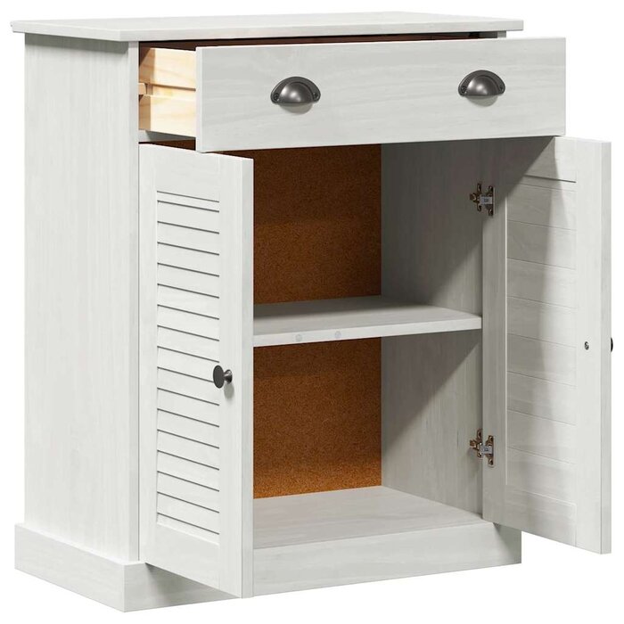 Vidaxl Badezimmerschrank VIGO Massivholz - 34% Rabatt - Weiß & Antikweiß