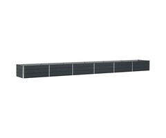 Vidaxl Design Pflanzkübel Anthrazit 600x80x45 cm Stahl - 52% Rabatt