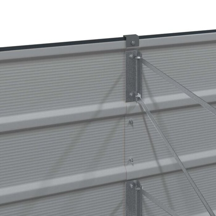 Vidaxl Moderner Pflanzkübel aus Stahl, Anthrazit, 600x80x45 cm - 35% Rabatt