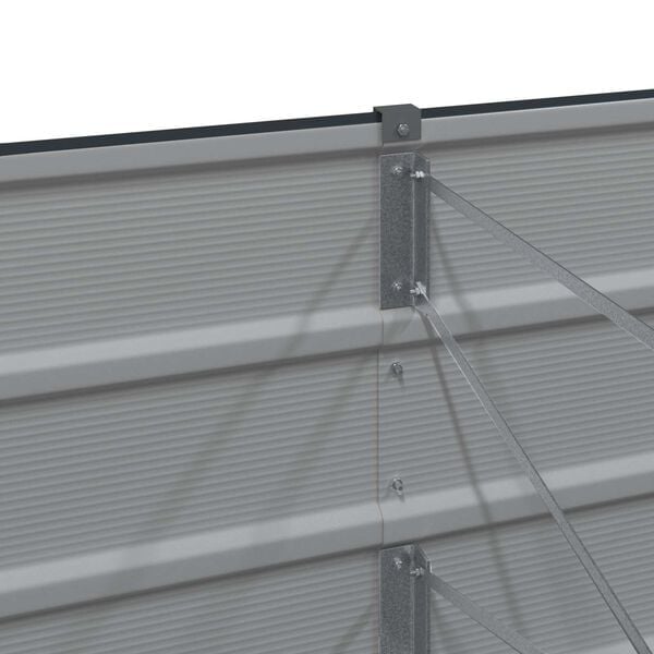 Vidaxl Moderner Pflanzkübel aus Stahl, Anthrazit, 600x80x45 cm - 35% Rabatt